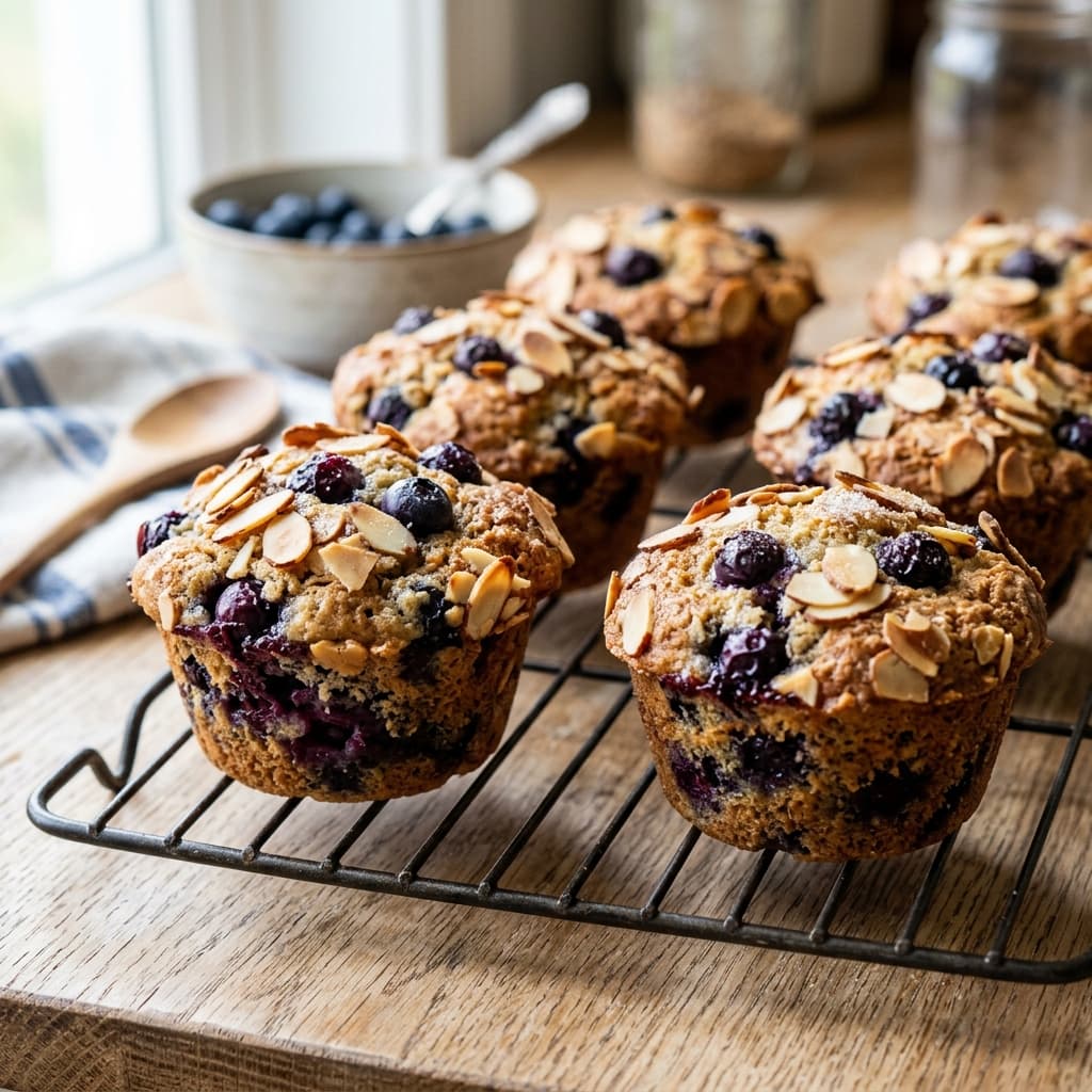 Gluten-Free Blueberry Almond Power Muffins