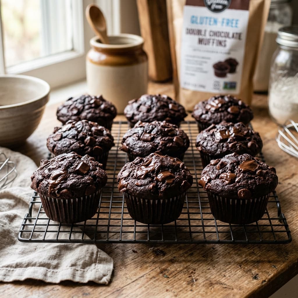 Gluten-Free Double Chocolate Muffins