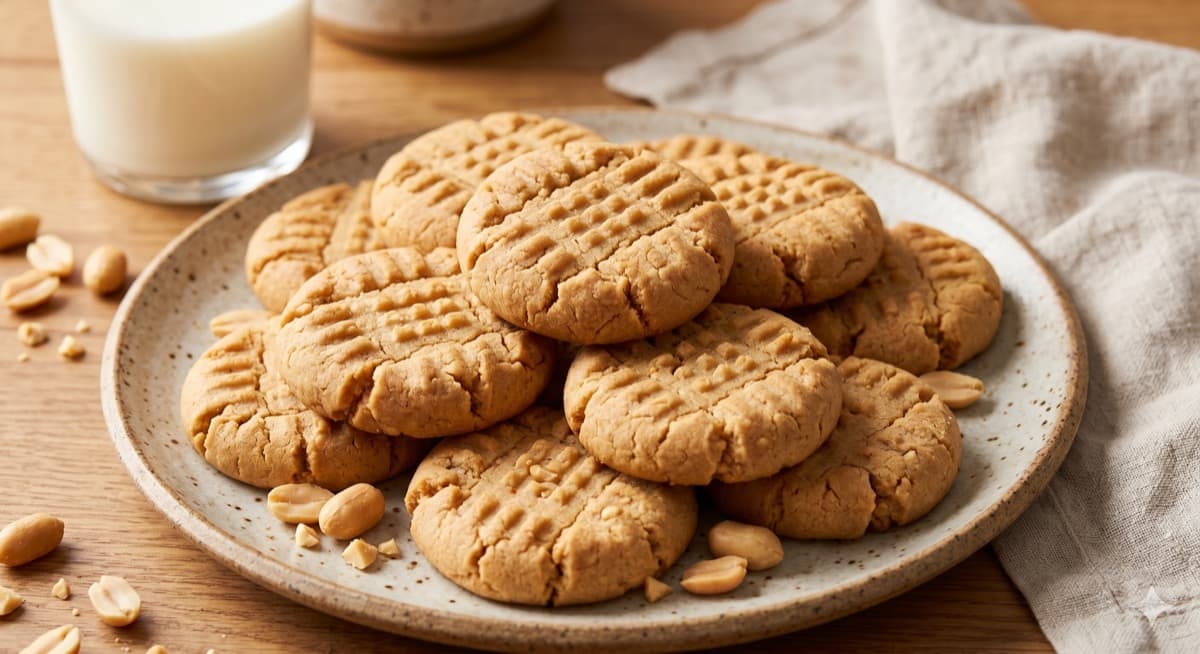 3-Ingredient Peanut Butter Cookies