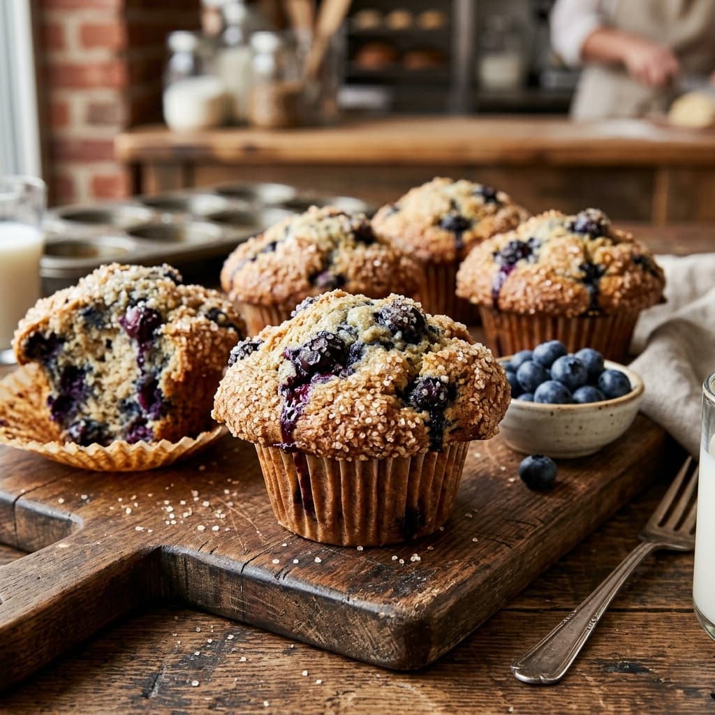 Gluten-Free Sparkling Jumbo Blueberry Muffins